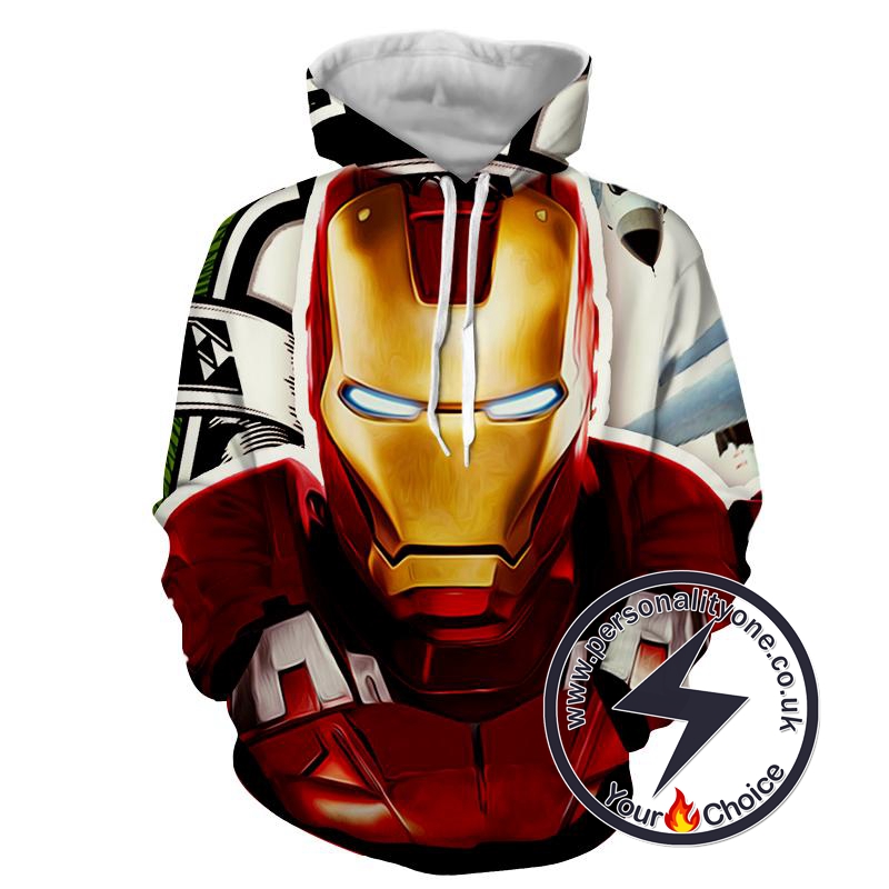 Iron Man - Iron Man 3D - Iron Man Hoodies